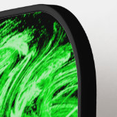 Groene rookfractal pickleball paddle (Links Detail)