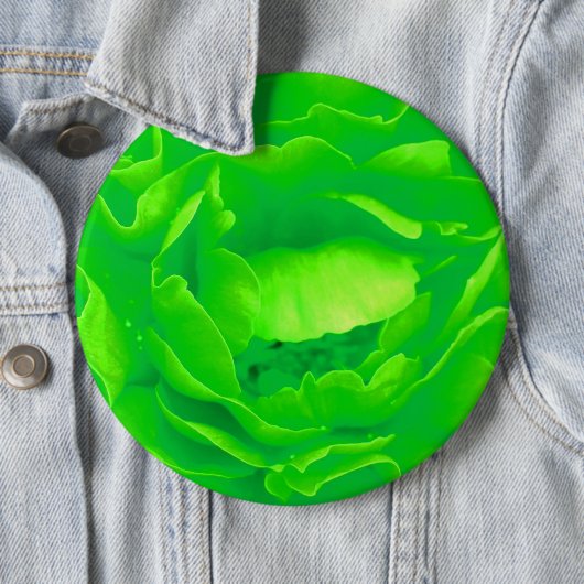 Groene Roos Button -  (In situ)