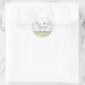 Groene Roos & Doop Sticker (Tas)