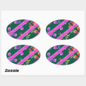 Groene Roos Eieren Sticker (Vel)