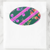 Groene Roos Eieren Sticker (Tas)