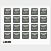 Groene Roos Krijtbord Bewaar de Datum Stickers (Vel)