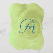 Groene Roos Weddenschap of Kleur wijzigen Kaart (Voorkant / Achterkant)