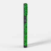Groene rooster 2 zijden 01.b Black BG iPhone Hoesje (Rechterkant)