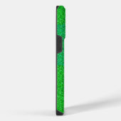 Groene rooster 2 zijden 01.b Black BG iPhone Hoesje (Rechterkant)
