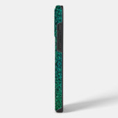 Groene rooster 2 zijden 01.b Black BG iPhone Hoesje (Linkerkant)