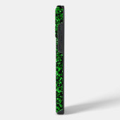 Groene rooster 2 zijden 01.b Black BG iPhone Hoesje (Linkerkant)