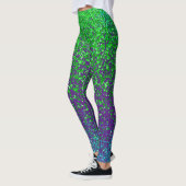 Groene rooster 2 zijden 01.b Paarse BG Leggings (Links)