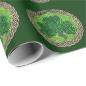 Groene rotting op Keltische knokpapier Cadeaupapier (Rol Hoek)