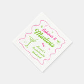 Groene Roze Bikini's en Martins Bachelorette Party Servet (Hoek)