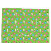 Groene roze blauwe Ornamenten Heldere kleuren voor Groot Cadeauzakje (Achterkant)