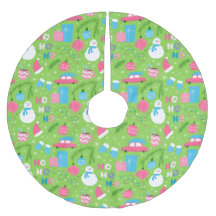 Groene Roze Blauwe Sneeuwmannen Ornament Kerst Vak