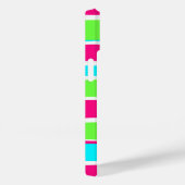 Groene roze blauwe strepen Case-Mate iPhone case (Achterkant / Rechts)