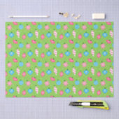 Groene roze blauwe versieringen Merry Bright Kerst Tissuepapier (Craft)