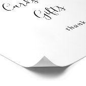 Groene Roze Bloemkaart en Cadeau Bord Poster (Hoek)