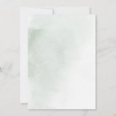 Groene Roze Blush Bloemige Save the Date Agenda (Achterkant)