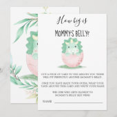 Groene roze dinosaurus hoe groot is de buik van ma (Voorkant / Achterkant)