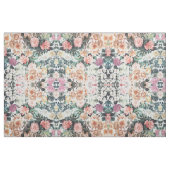 groene roze gele waterverf rozen florale. stof (Fat Quarter)