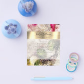 Groene roze glitter waterverf flyer (Enkel)