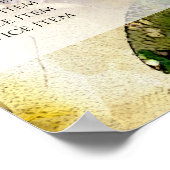 Groene Roze glitters waterverf Prijslijst Poster (Hoek)