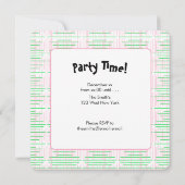 Groene roze kerstbomen kaart (Achterkant)