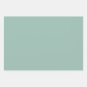 Groene Roze Kerstkrans Inpakpapier Vel (Voorkant 2)