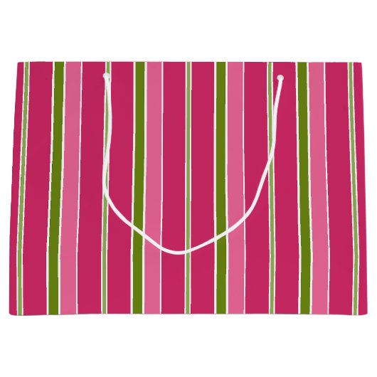 Groene roze kerststrip grote cadeautas (Voorkant)