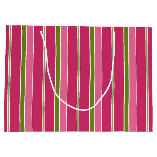 Groene roze kerststrip grote cadeautas (Achterkant)