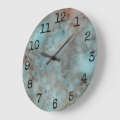 Groene  roze marmeringinkten grote klok (Hoek)