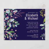 Groene Roze Moderne Trouw Uitnodiging Briefkaart (Voorkant)