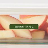 Groene roze naam labels (Aangebracht)