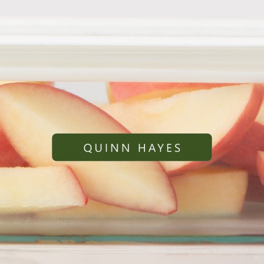 Groene roze naam labels (Aangebracht)