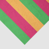 Groene Roze Oranje Verticale Strepen Tissuepapier (Detail)
