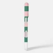 Groene Roze Retro Geruite iPhone 16 hoesje (Achterkant / Rechts)