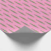 Groene roze roeiroeiers - Bemanningsteam Waterspor Cadeaupapier (Hoek)