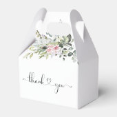 Groene Roze Roos Trouwgunstdoos Bedankdoosjes (Achterkant)