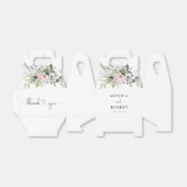 Groene Roze Roos Trouwgunstdoos Bedankdoosjes (Uitgevouwen)