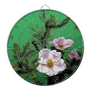 groene roze roze bloemen, Elegant Dartbord