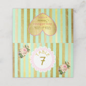 Groene roze rozen Kaarten voor weddenschappen Plaatskaartje (Buitenkant ongevouwen)