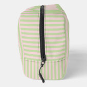 Groene & Roze Strepen Abstract Retro Toilettasje (Rechts)