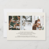 Groene & Roze Tartan | Coquette-boog monogram Feestdagenkaart (Achterkant)