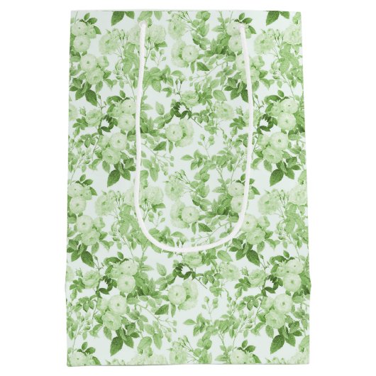 Groene Rozen Botanische Tuin Medium Cadeauzakje (Achterkant)