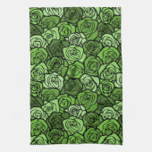  groene rozen Handdoek (Verticaal)