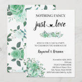 Groene Rozen  Niets ingewikkelds, gewoon liefdesvl Kaart (Voorkant / Achterkant)