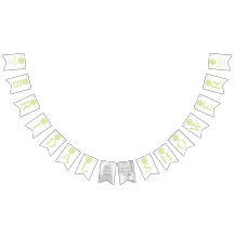 Groene rozen posy vrijgezellenfeest foto bunting