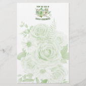 Groene Rozen voor 5,5 x 8,5-inch papier (Voorkant)