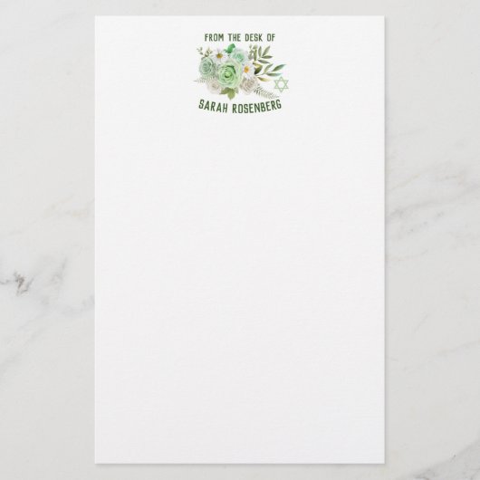 Groene Rozen voor 5,5 x 8,5-inch papier (Voorkant)