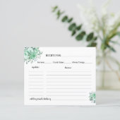 Groene Rozen Vrijgezellenfeest Kaart ontvangen (Staand voorkant)