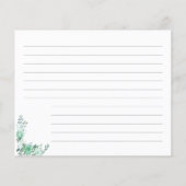 Groene Rozen Vrijgezellenfeest Kaart ontvangen (Achterkant)