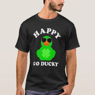 Groene Rubber Eend Zonnebril Happy Go Ducky St Pat T-shirt